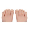 1 Pair Silicone Foot Model, Nail Art Training Display Fake