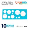 Bolsa Colostomia Drenable Barrera Y Cierre Para Adulto 10 Pz