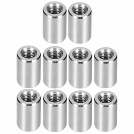 10pcs Coupling High Nut M8xφ12xH25mm Coupling Nut Spacer Round Joint Nut Round Connector Nut 304 Stainless Steel