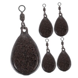 BESPORTBLE 5Pcs Portable Iron Fishing Sinkers Durable Drop Shot Weights for Freshwater Saltwater Fishing for Easy Bait Placement