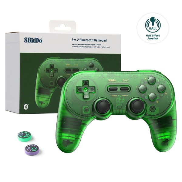 8Bitdo Pro 2 Wireless Bluetooth Controller (Hall Effect Joystick Update)