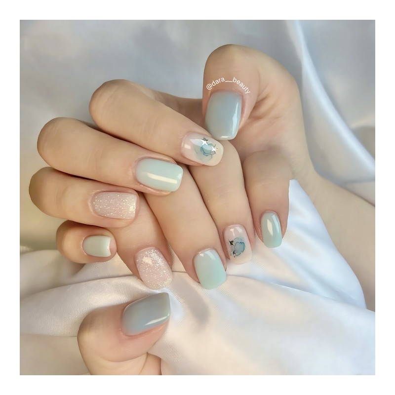 Dara Beauty June 2025 Art of the MonthBlue Nails❣ -