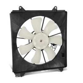 DNA MOTORING OEM-RF-0665 Factory Style A/C Condenser Fan Assembly Compatible with 09-14 Acura TSX / 08-12 Accord / 12-15 Crosstour, White, Black