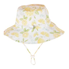 Happy Cherry - Sonnenhut Baby Jungen Mädchen Fischerhut Sommer Sonnenhut mit Krempe UV-Schutz UPF 50+ Sommerhut für Strandurlaub Freien Kinder Bucket Hat Strandmütze Anti-UV - 1-2 Jahre - Weiß