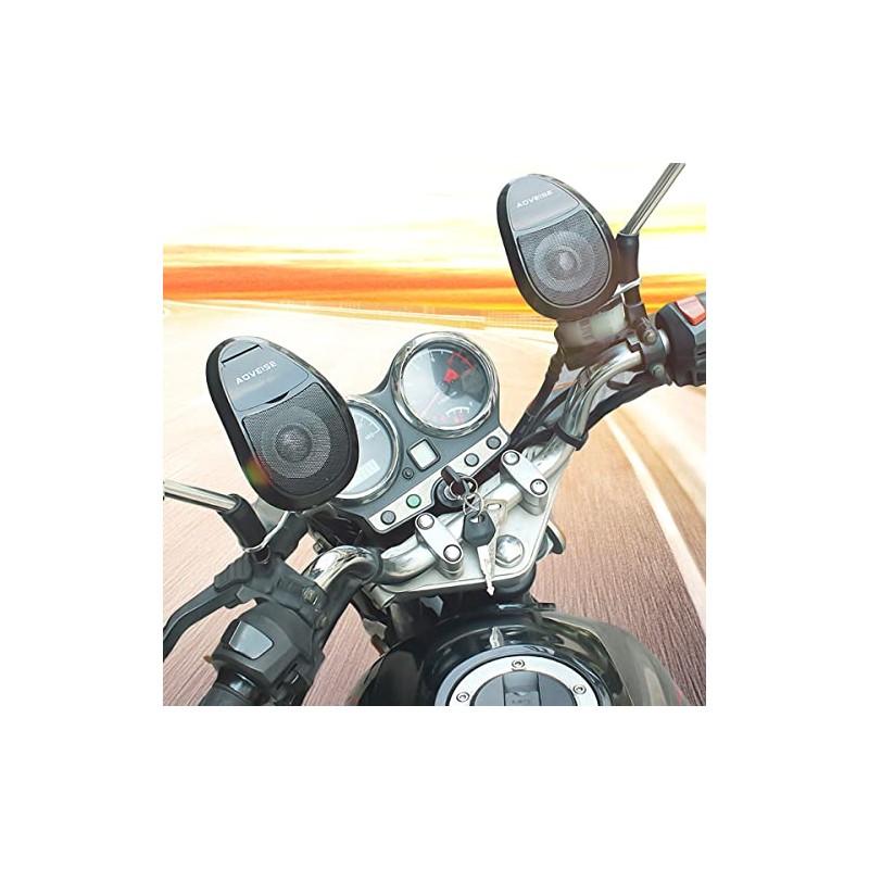 Yolispa Altavoces Bluetooth para motocicleta, un par de altavoces Bluetooth