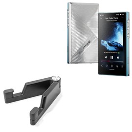 BoxWave Stand and Mount Compatible with FiiO JM21 - Desktop Aluminum SoloStand, Adjustable Hands-Free Portable with Rubber Feet - Jet Black