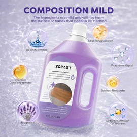 82 FL OZ/2.42 L Lavender Scent Floor Cleaning Solution Compatible with iRobot Roomba Plus 405/4020 Combo / 505/507 Combo/Max / 705/707 Max/Combo Vacuum Robot, Deep Cleans for Multiple Hard Floors