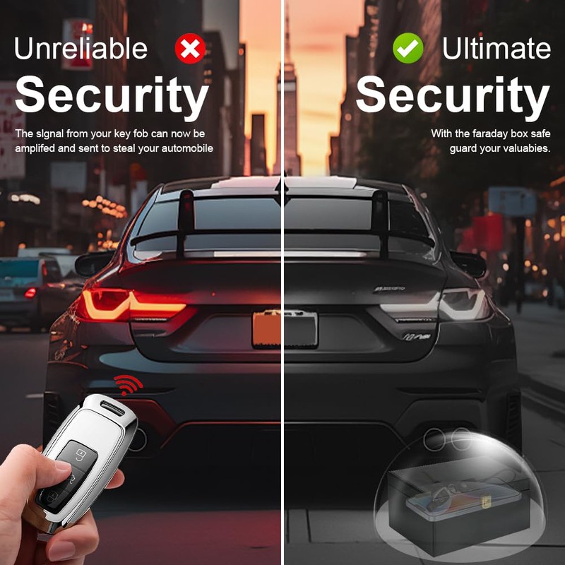 URAQT Keyless Go Protection Car Key Box, Faraday Box &