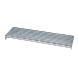Vestil STS-36-HDG Galvanized Steel Step 5 Ft. Wide 880 Lb. Capacity Silver