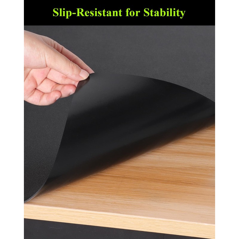 FURKIT Black Plastic Table Cover Protector, 54" x 54" Waterproof