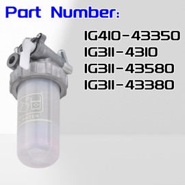 PAGOTORTAUS 1G410-43350 16541-43350 Fuel Water Separator Filter Cup Assy Compatible with Kubota MX4800 MX5200 M5700 MX5800 M6800 M8200 M8540 M9000 M9540 M95 M96S M100 M105 M108 M110