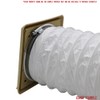 Kair Beige Gravity Grille 155mm External Dimension Ducting Air Vent