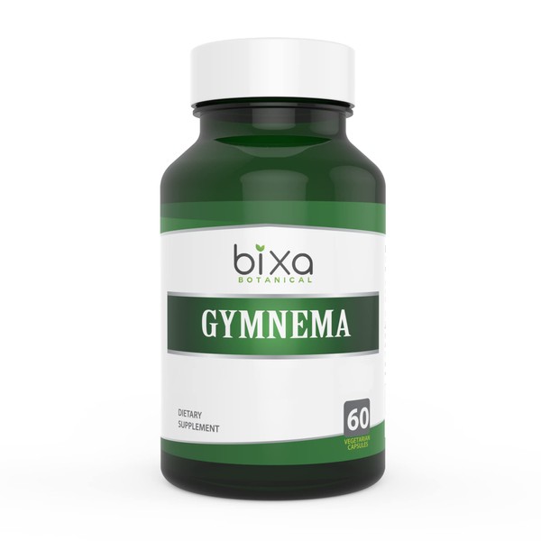 bixa BOTANICAL Gymnema Sylvestre Extract with Gymnemic Acids Veg Capsules 60 Count (450mg) , Ayurvedic Herb,Herbal Supplement