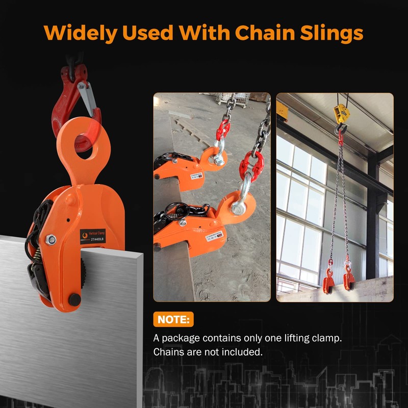 BEAMNOVA 2 Ton 4400 lbs Vertical Plate Lifting Clamp Sheet