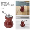 Zerodeko 1pc Pepper Mill with Crank Handle Wooden Salt and