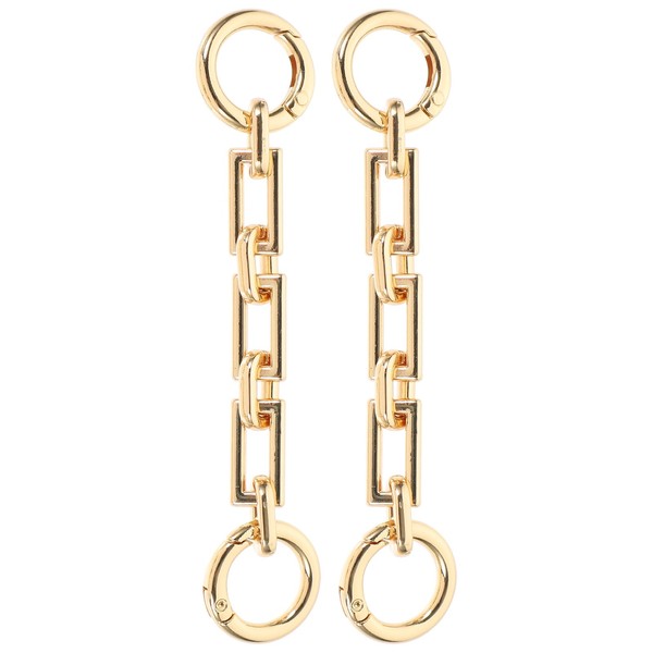 TEHAUX 2pcs Short Bag Chain Gold Wallet Straps for Crossbody