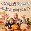 YVAINE Summer Halloween Banner, 4PCS Funny Hawaii Skeleton Novelty Halloween