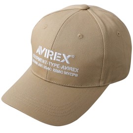 Avilex Men's Military 6 Panel Baseball Cap, Hat, Cotton Cap, Polo Cap, Low Cap, Full Cap, beige