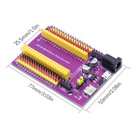 ESP32 Breakout Board AYWHP 3 Pieces CP2102 USB-C Type-C IoT Development Board 38PIN ESP32 ESP WROOM Microcontroller for Arduino