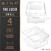 BINO Plastic Storage Containers, Small - 4 Pack THE LUCID