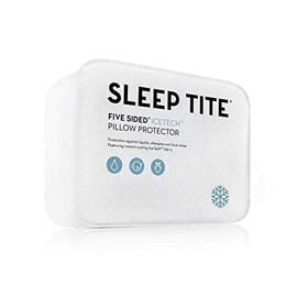 MALOUF Sleep TITE IceTech Waterproof Protector Set-Quiet, Breathable Fabric with Cooling Technology-King Pillow Encasement (Set of 2)
