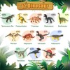 OENUX Dinosaur Toys for Kids 3-5,12pcs Realistic Jurassic Dinosaur Figures