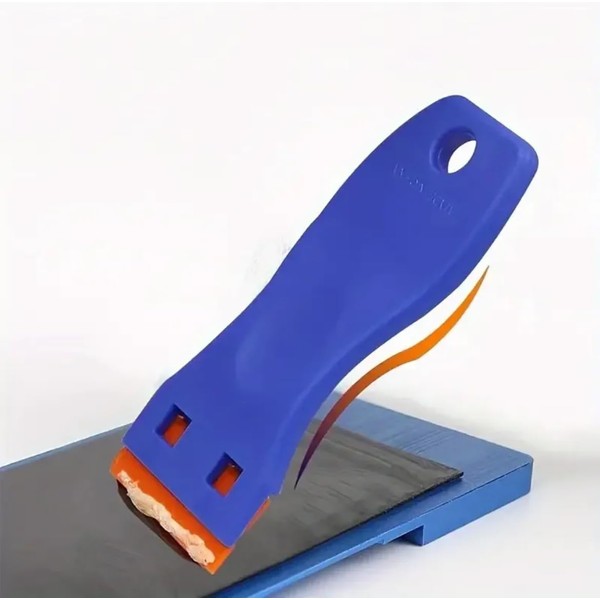 Plastic Scraper Tool with 10 Plastic Razor Blades, Non-Scratch Scraper
