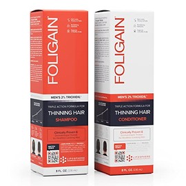 FOLIGAIN pack Shampoo con 2 Trioxidil mas acondicionador con 2 trioxidil para hombres                                                                 