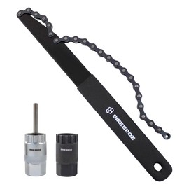 BIKEBROZ Chain Whip and Puller Set with Centre Lock and Sprocket Puller for Bicycle Cassette Chain Tool Repair Kit Bicycle 3-Piece