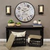 JUMBO HUMBLE 12 Photo Collage Rustic Farmhouse Wood Wall Clock,