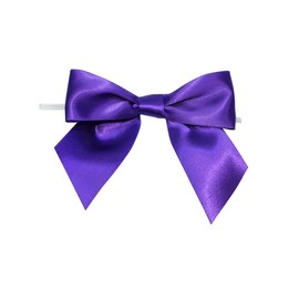 Pre-Tied Purple Satin Bows - 4 1/2" Wide, Set of 12, Wired Craft Ribbon, Christmas, Gift Bows, Gift Basket, Wedding Embellishments, Birthday, Mardi Gras, Easter