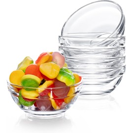Mini Glass Prep Pinch Bowls, 3.5 inch 4 oz Clear Glass Bowls for Condiments, Small Glass Bowls, and Pinch Bowls (15 Pack)