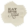 Refrán decorativo desechable para celebración, 25 unidades, Eat Drink &