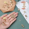 SUNNYCLUE 1 Box DIY 16 Pairs Flower Leaf Stud Earring