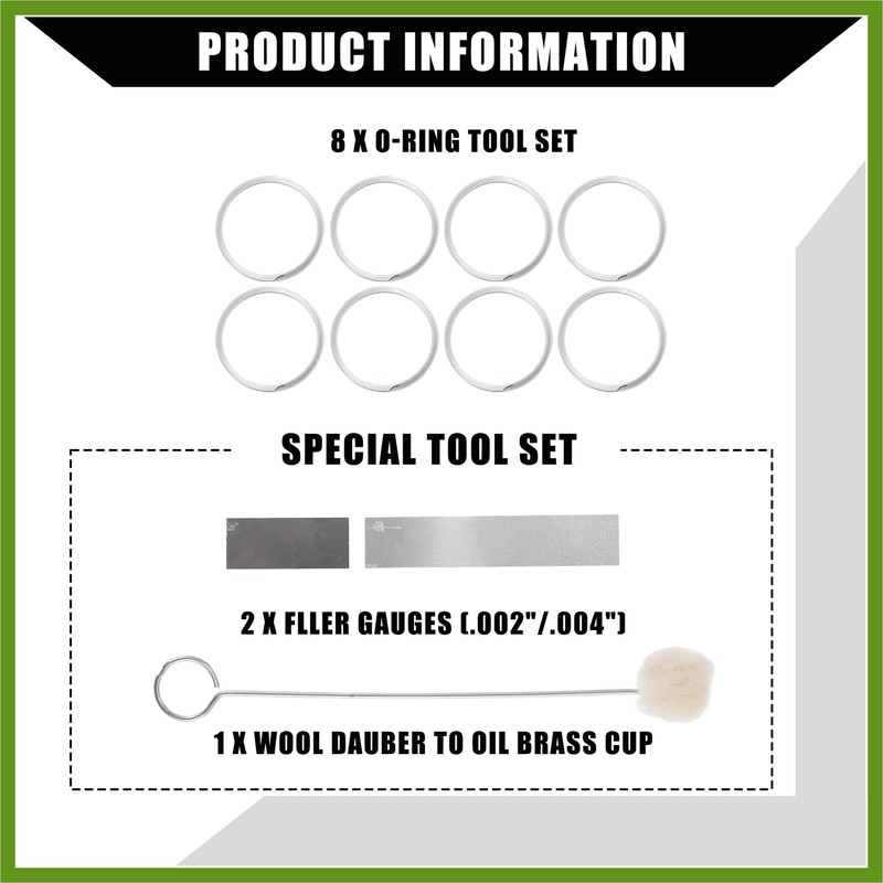 HOPESPANNER 7.3L Injector Rebuild Kit with Vice Clamp, Special Tools,