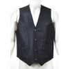 starlingukpk Mens Classic Real Leather Vest/Motorbike Vest/Motorbike Waist Coat. (Large)
