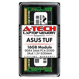 A-Tech 16GB DDR4 2666MHz RAM for ASUS TUF FX505, FX505GT Laptops | PC4-21300 SODIMM 260-Pin Memory Upgrade Module