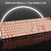 EWEADN V20 Wireless Keyboard, Portable Rechargeable Mechanical Keyboard, Ergonomic Design Keyboard