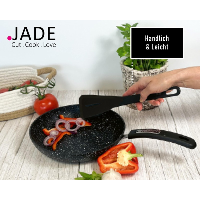 JADE Gourmet Tools Perforated Spatula, Cellulose Laminate, Dishwasher Safe, Hygienic,