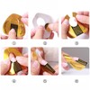 500 Pcs Nail Forms Gold Horseshoe Nail Extension Guide Paper