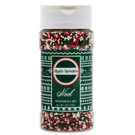 Mystic Sprinkles Christmas Holiday Nonpareil Sprinkle Mixes (Noel Mix 4oz)