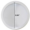 Beam Lighting 11in White Round Acrylic Drum Style Cover/Lens for
