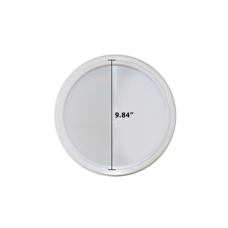 Beam Lighting 11in White Round Acrylic Drum Style Cover/Lens for