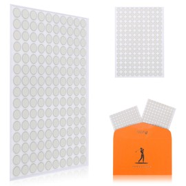 ProSSS 0.25" White Reflective Dot Stickers - 300 Pack with High-Reflective Glass Beads, Weatherproof Golf Ball Markers for Simulators & High-Speed Cameras