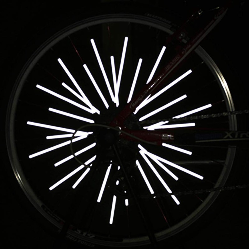 SHEEHAN 36PCS Waterproof Bicycle Spoke Reflector Bicycle Spoke Clips Bike