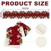 BSITSSS Christmas Table Runner Snowmen, 33×180 CM Christmas Runners for