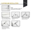 MHY 32Ft Heavy Clotheslines,Outdoors 304 Stainless Steel Clothes Line,Heavy Duty