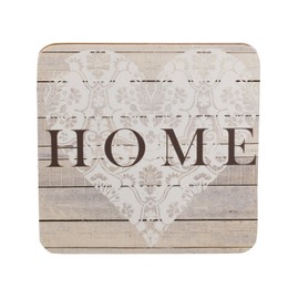 Creative Tops Everyday Home 4-Piece Set of Cork-Backed Coasters 10.5 x 10.5 cm (4" x 4") Grey