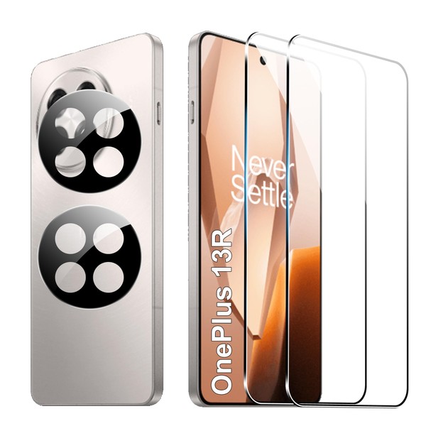 FDHYFGDY Pack of 2 + 2 Screen Protectors for OnePlus
