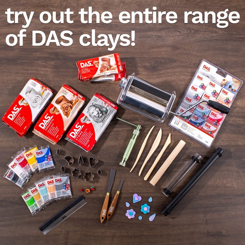 DAS Smart Professional Clay Tools, 4 Assorted Pieces, Clay Sculpting,